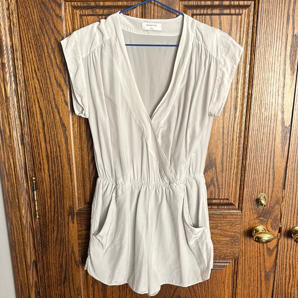 Babaton Light Gray Romper